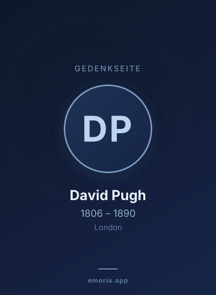 Gedenkportrait von David Pugh