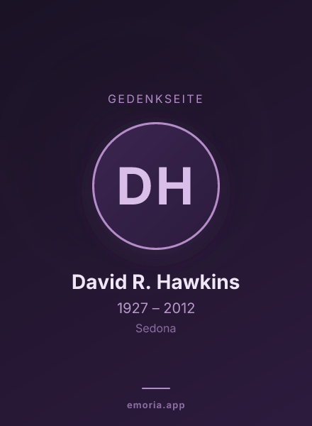 Gedenkportrait von David R. Hawkins
