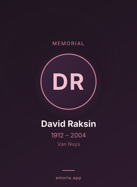 Memorial portrait of David Raksin