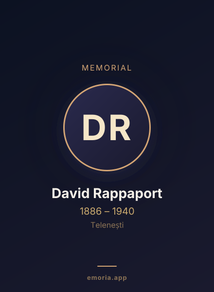Memorial portrait of David Rappaport