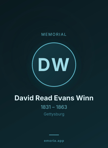 Memorial portrait of David Read Evans Winn