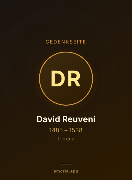 Gedenkportrait von David Reuveni