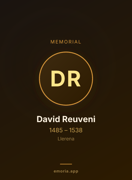 Memorial portrait of David Reuveni