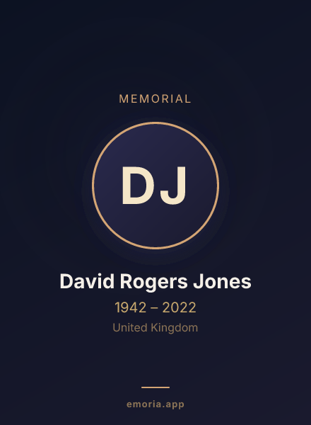 Memorial portrait of David Rogers Jones