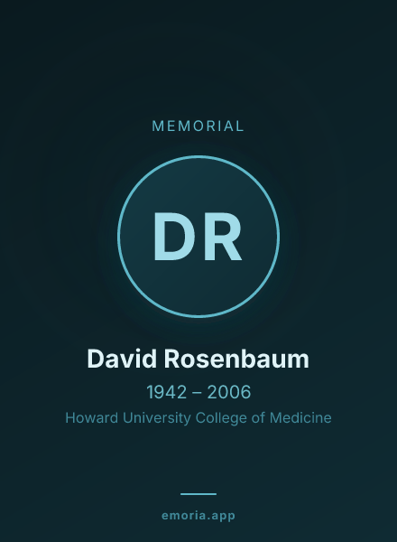 Memorial portrait of David Rosenbaum