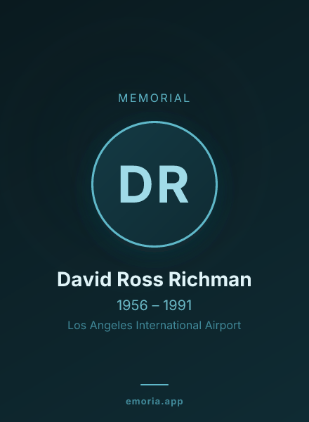 Memorial portrait of David Ross Richman