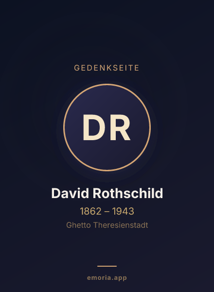 Gedenkportrait von David Rothschild