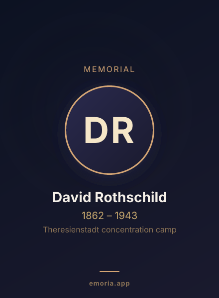 Memorial portrait of David Rothschild