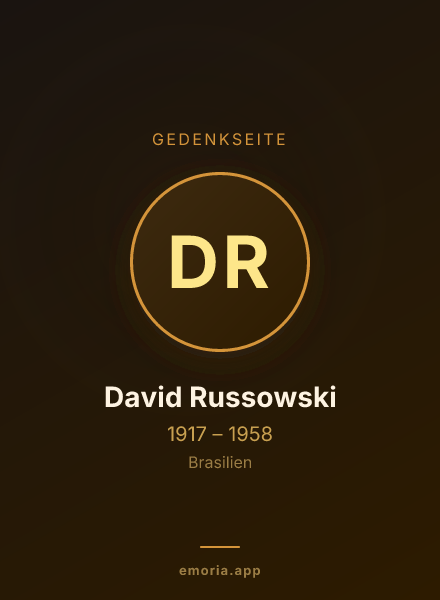 Gedenkportrait von David Russowski