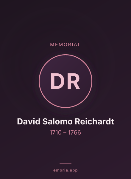Memorial portrait of David Salomo Reichardt