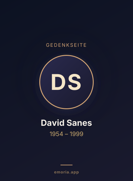 Gedenkportrait von David Sanes
