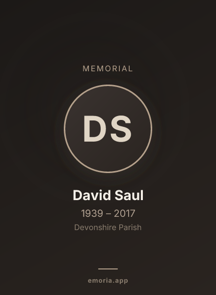 Memorial portrait of David Saul