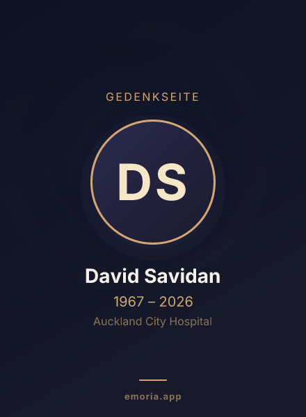 Gedenkportrait von David Savidan