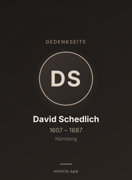 Gedenkportrait von David Schedlich