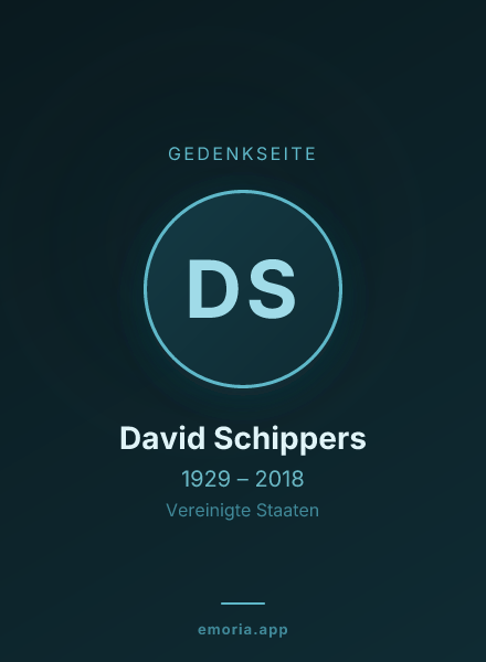 Gedenkportrait von David Schippers