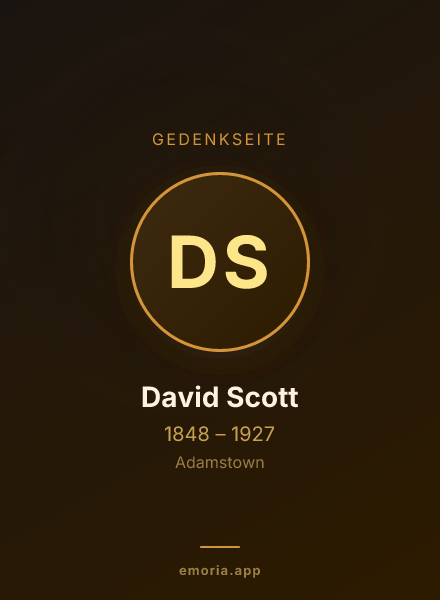 Gedenkportrait von David Scott
