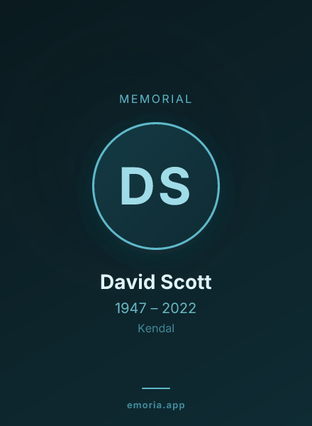 Memorial portrait of David Scott