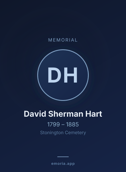 Memorial portrait of David Sherman Hart