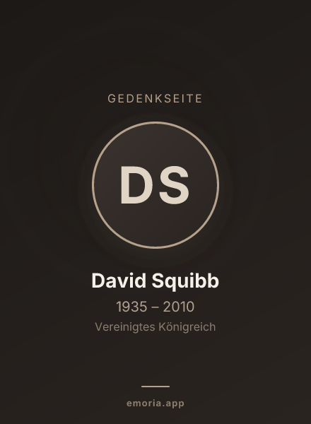 Gedenkportrait von David Squibb