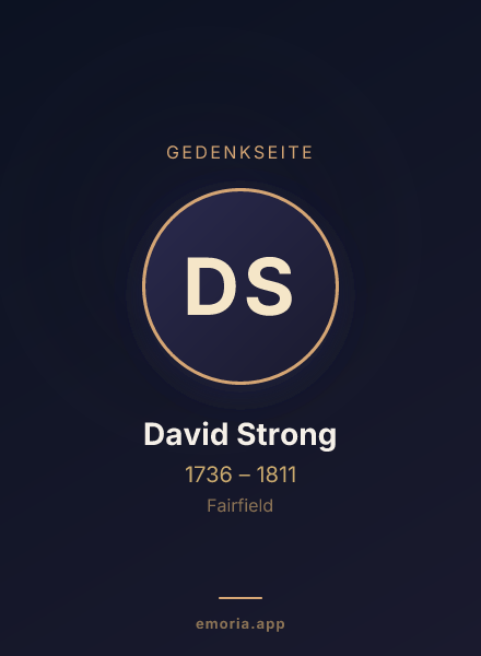 Gedenkportrait von David Strong