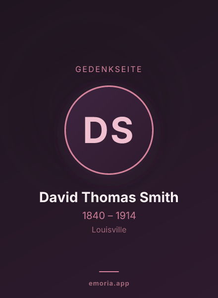 Gedenkportrait von David Thomas Smith