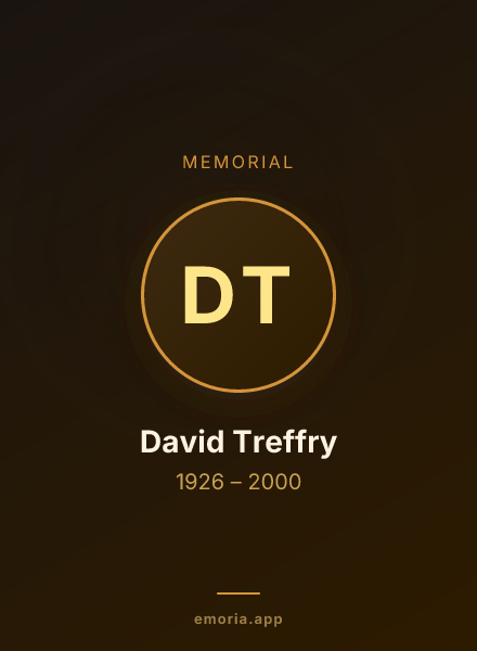 Memorial portrait of David Treffry