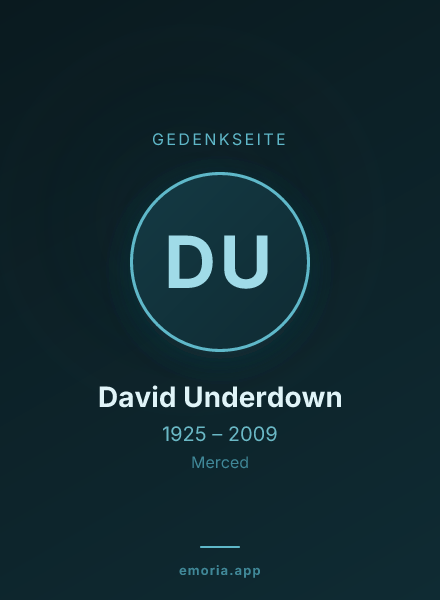 Gedenkportrait von David Underdown