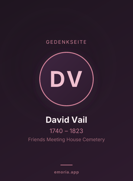 Gedenkportrait von David Vail