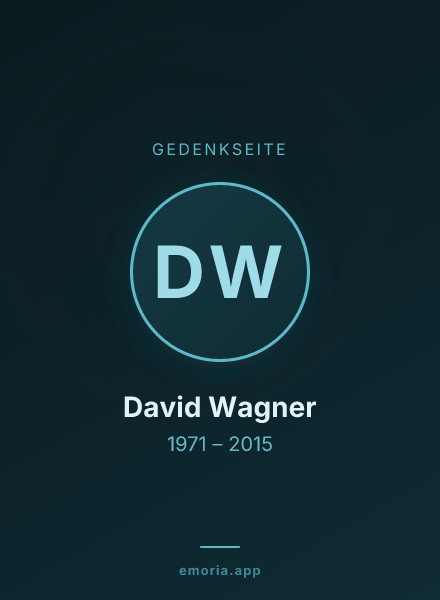 Gedenkportrait von David Wagner