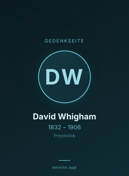 Gedenkportrait von David Whigham