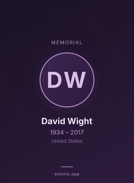 Memorial portrait of David Wight