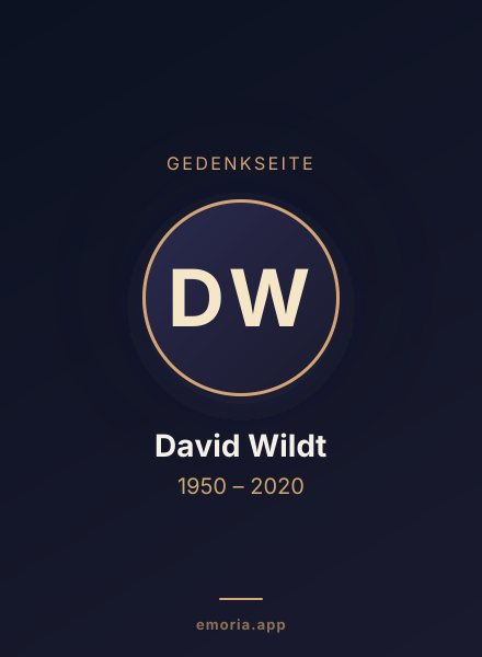 Gedenkportrait von David Wildt