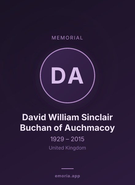 Memorial portrait of David William Sinclair Buchan of Auchmacoy