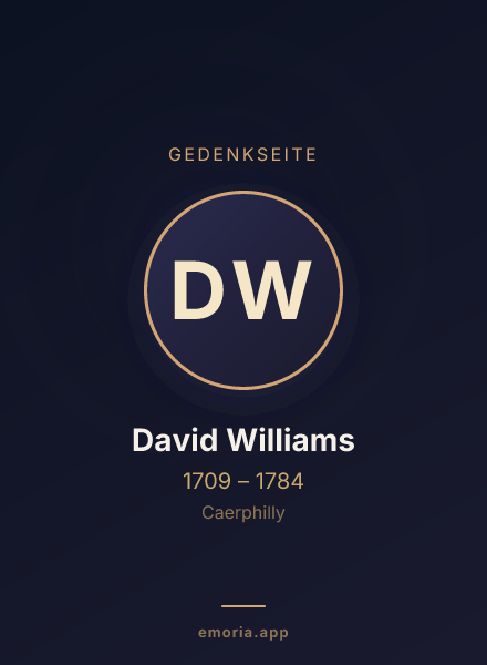 Gedenkportrait von David Williams