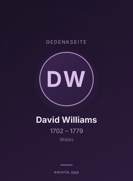 Gedenkportrait von David Williams