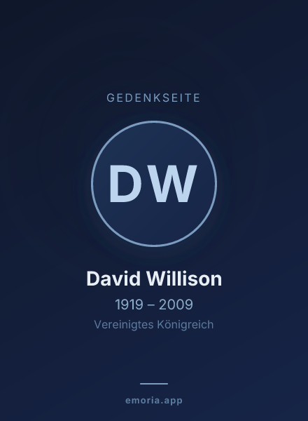 Gedenkportrait von David Willison