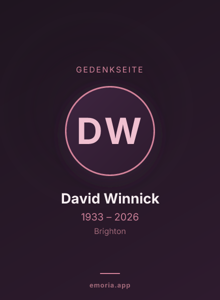 Gedenkportrait von David Winnick