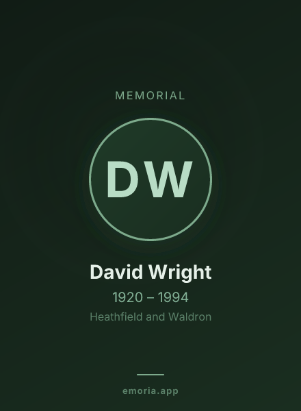 Memorial portrait of David Wright