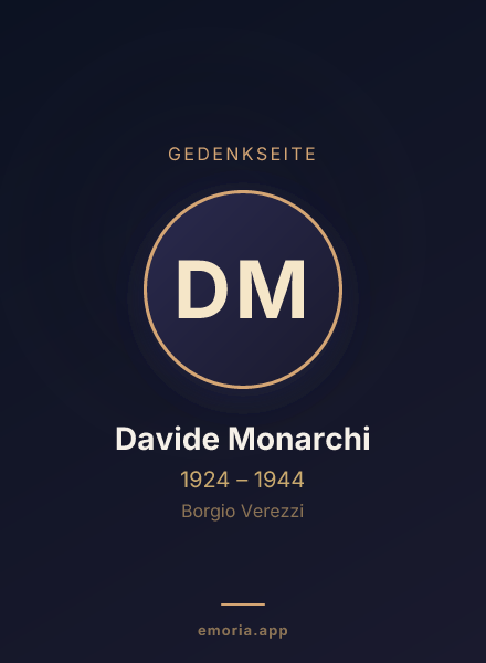 Gedenkportrait von Davide Monarchi
