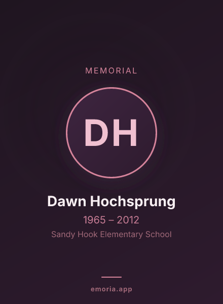 Memorial portrait of Dawn Hochsprung
