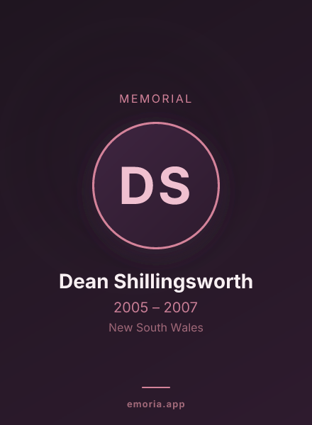Memorial portrait of Dean Shillingsworth