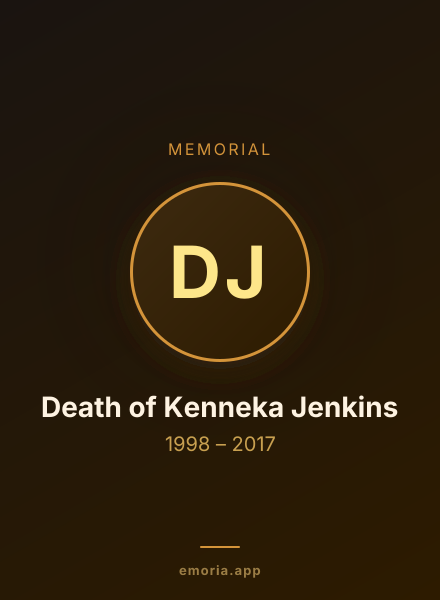 Memorial portrait of Death of Kenneka Jenkins