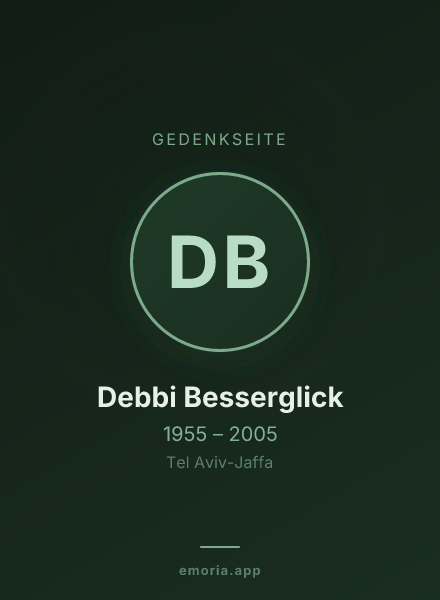 Gedenkportrait von Debbi Besserglick