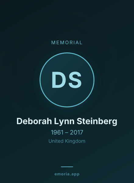 Memorial portrait of Deborah Lynn Steinberg