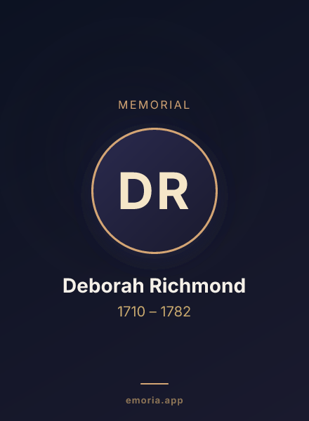 Memorial portrait of Deborah Richmond