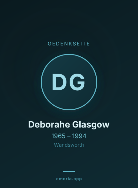 Gedenkportrait von Deborahe Glasgow