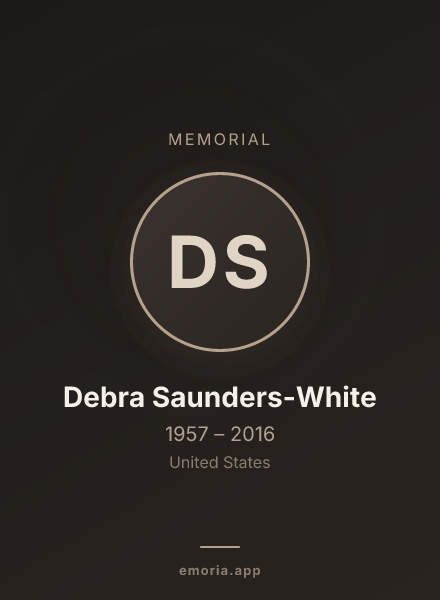 Memorial portrait of Debra Saunders-White