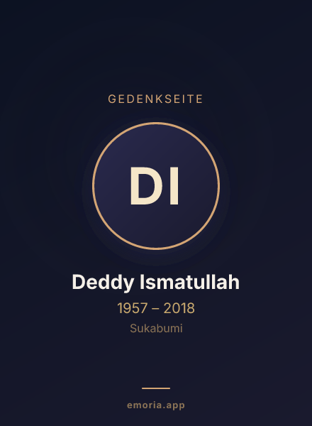Gedenkportrait von Deddy Ismatullah