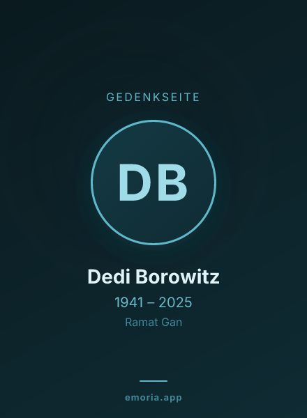 Gedenkportrait von Dedi Borowitz