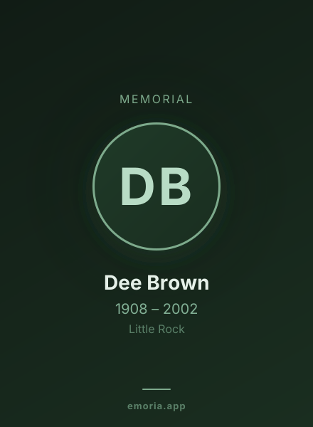 Memorial portrait of Dee Brown